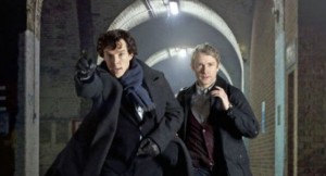 Sherlock BBC TV show scene