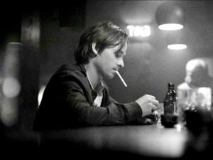 Tom Schilling ponders...and ponders...in A Coffee in Berlin.