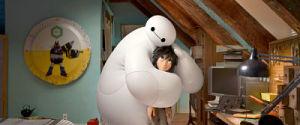 Baymax and Hiro in Big Hero 6