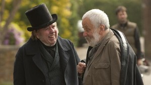 Timothy Spall (l.) and Mike Leigh on the set of Mr Turner.