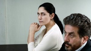 Ronit Elkabetz and Simon Abkarian in Gett: The Trial of Viviane Amsalem