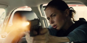 Emily Blunt takes down a target in Sicario.