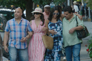 Edgar Garcia, Rosie Perez, Rosario Dawson and Luis Guzman in Puerto Ricans in Paris